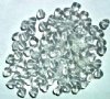 100 6mm Transparent Crystal Glass Heart Beads